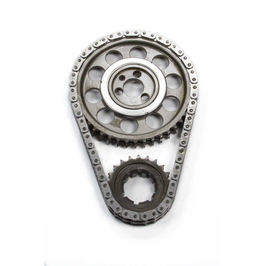 Rollmaster / Romac Gold Series Double Roller Timing Chain Set - Keyway Adjustable - Needle Bearing - Billet  - Small Block Chevy