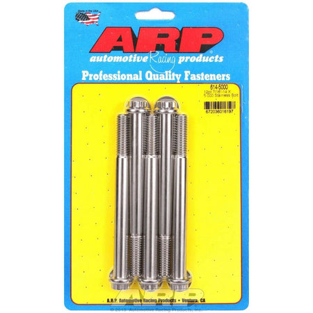 ARP 7/16-20" Thread Bolt 5" Long 1/2" 12 Point Head Stainless - Natural