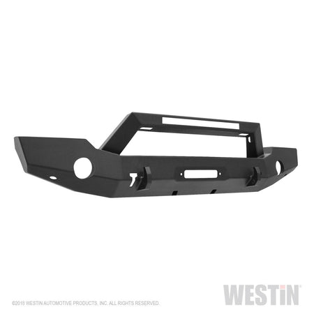 Westin WJ2 Full Width Front Bumper - Light Bar Mount - Steel - Black- Jeep Wrangler JL 2018