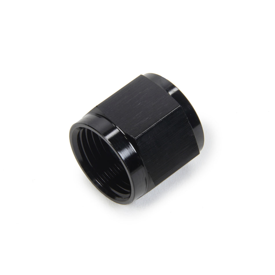 Triple X Race Co. Tube Nut Fitting 8 AN 1/2" Tube Aluminum - Black Anodize