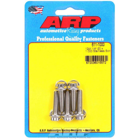 ARP Stainless Steel Bolt Kit - 12 Point (5) 1/4-20 x 1.000