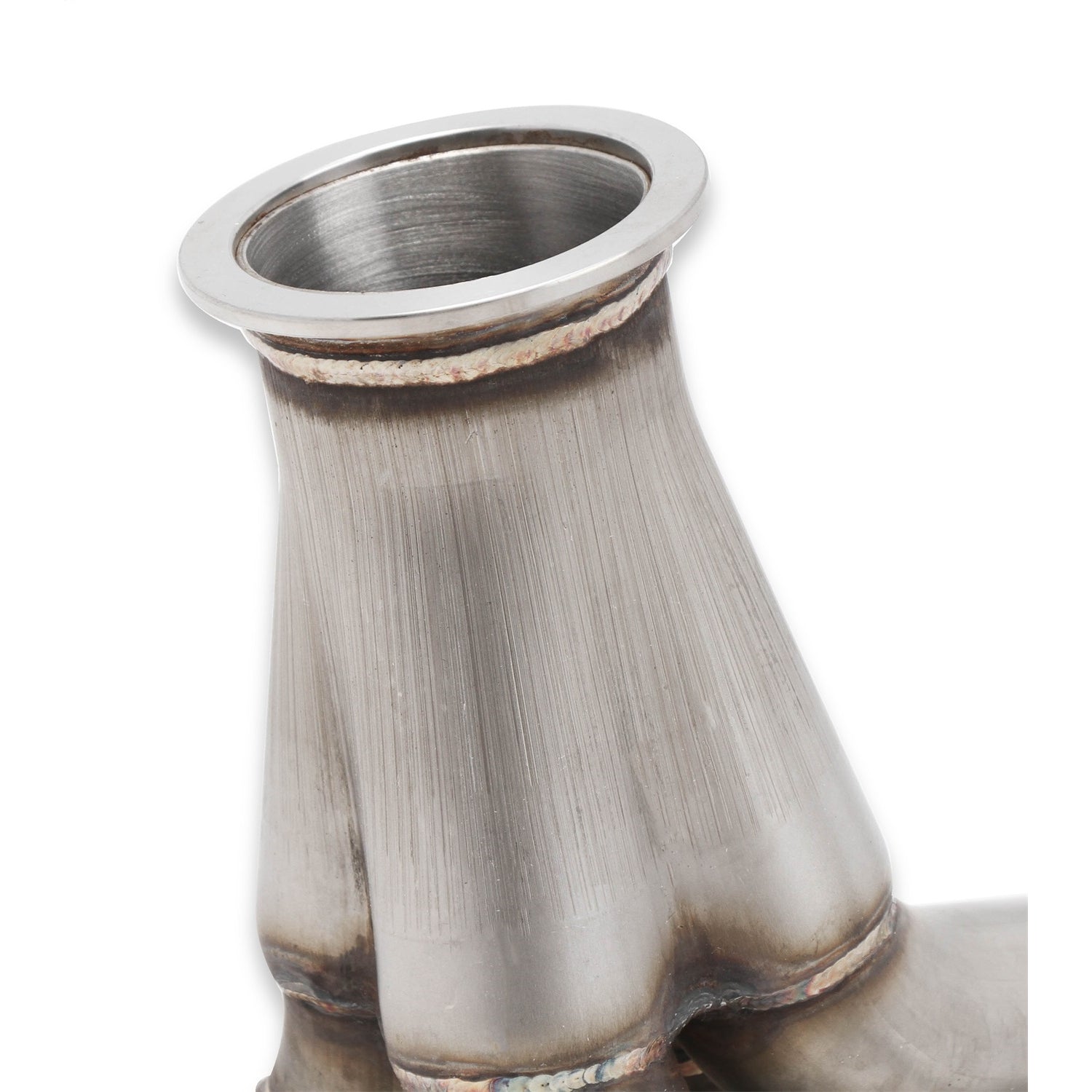 Flowtech Coyote Turbo Headers - 1-5/8" Primary - 2-1/2" Collector - Up and Forward - Stainless - Ford Coyote