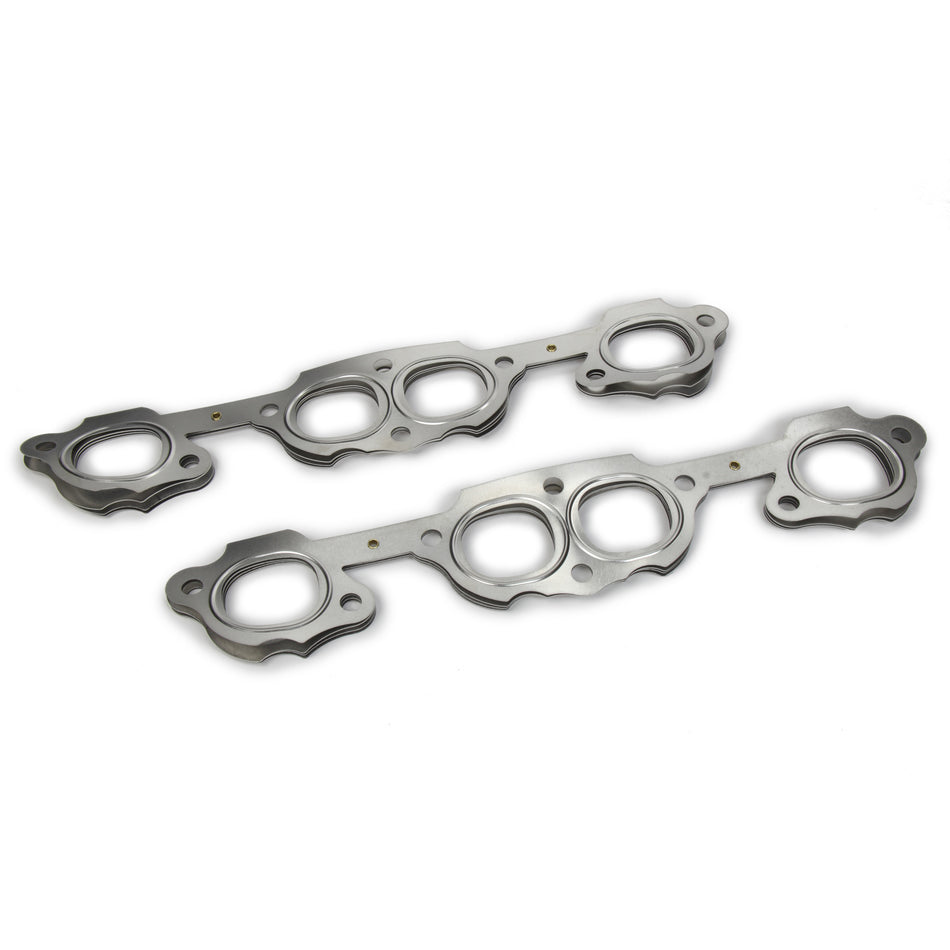 Cometic Exhaust Manifold/Header Gasket - 1.50 x 1.60" Square Port - Multi-Layered Steel - Small Block Chevy (Pair)