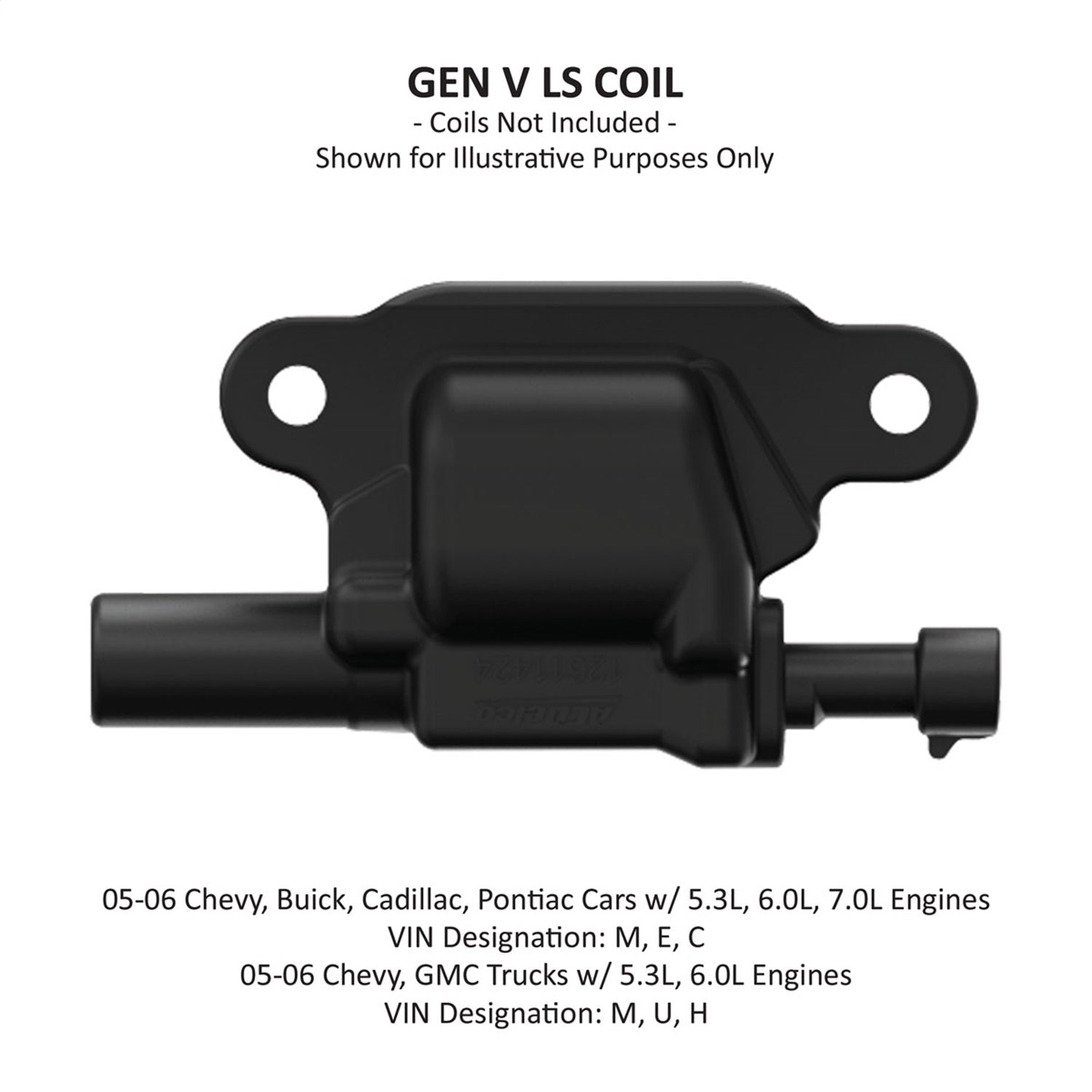 Holley EFI Coil Pack Style Coil Mount Ignition Coil Bracket - Black Powder Coat - GM LS-Series 561-130 - Pair