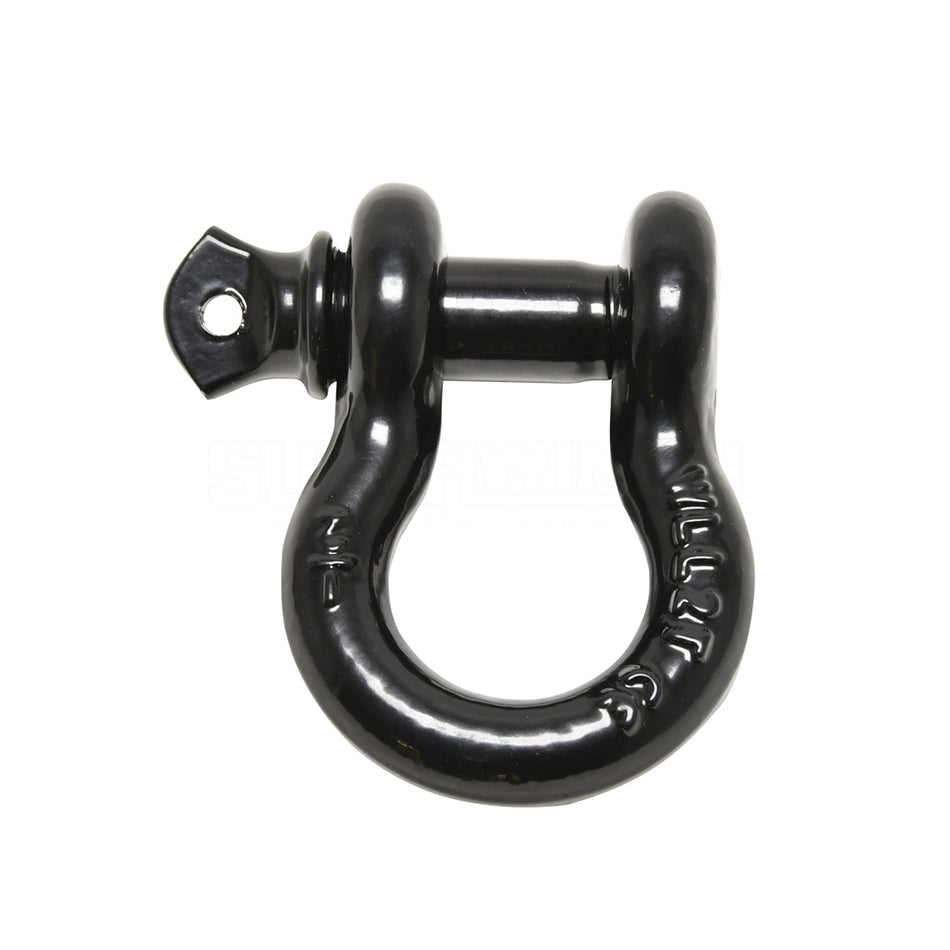 Superwinch Shackle - 7/8 in Pin - 10000 lb Working Load Limit - Black (Pair)