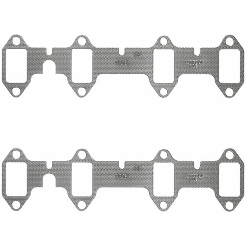 Fel-Pro Exhaust Header / Manifold Gasket - 1.430 x 2.340 in Rectangle Port - Composite - Big Block Ford - Pair