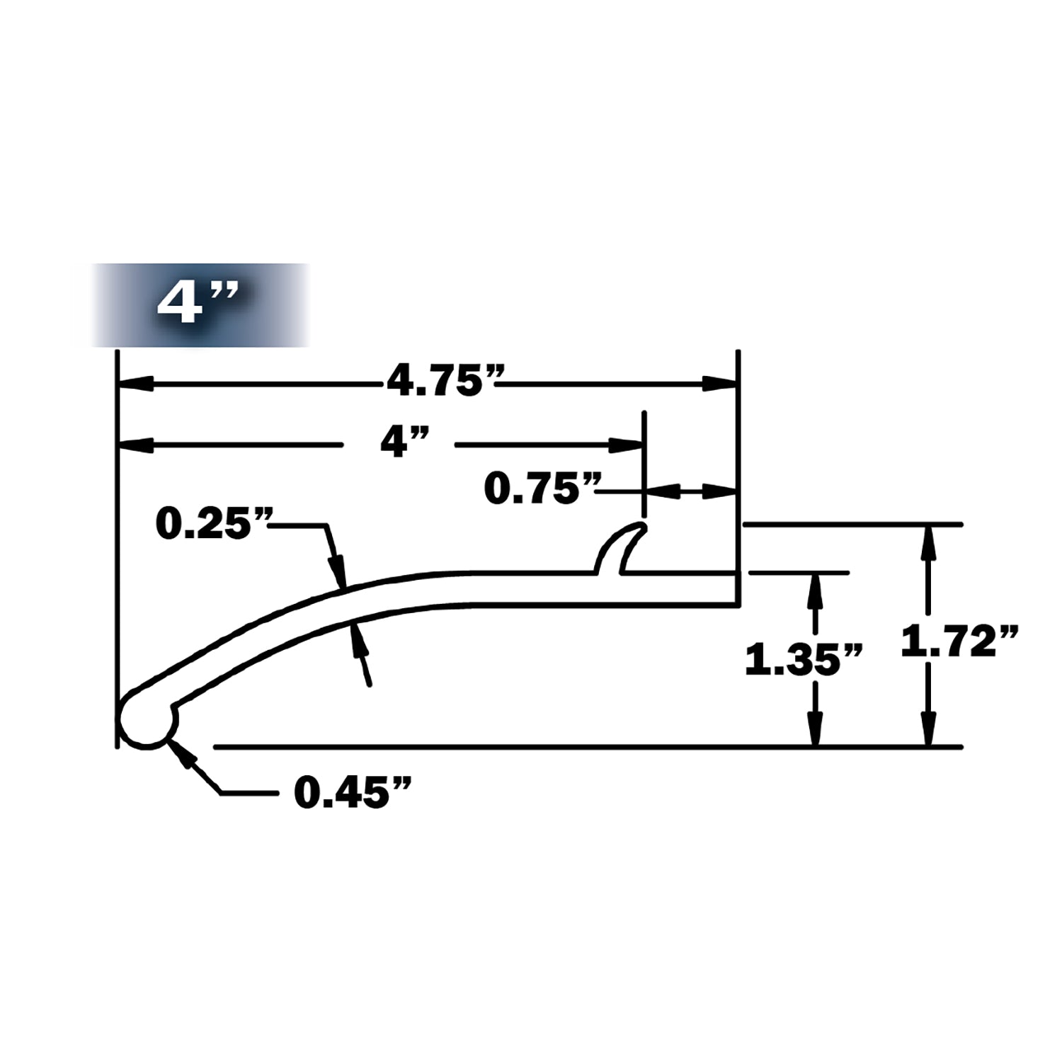 Pacer Performance Flexy Flares Universal Fit HD 4-1/4" x 25 Ft.