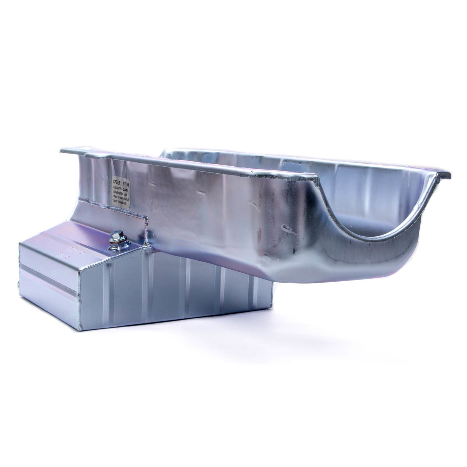 Champ Pans Claimer Deep Rear Sump Oil Pan W. Louvered Windage Tray - 8 Quart - SB Chevy