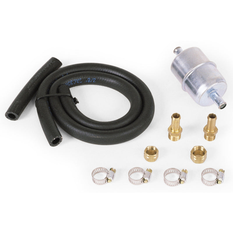 Edelbrock Performer Series Universal Fuel Line and Filter Kit - Includes Fuel Filter/Fittings/Fuel Hose/Hose Clamps