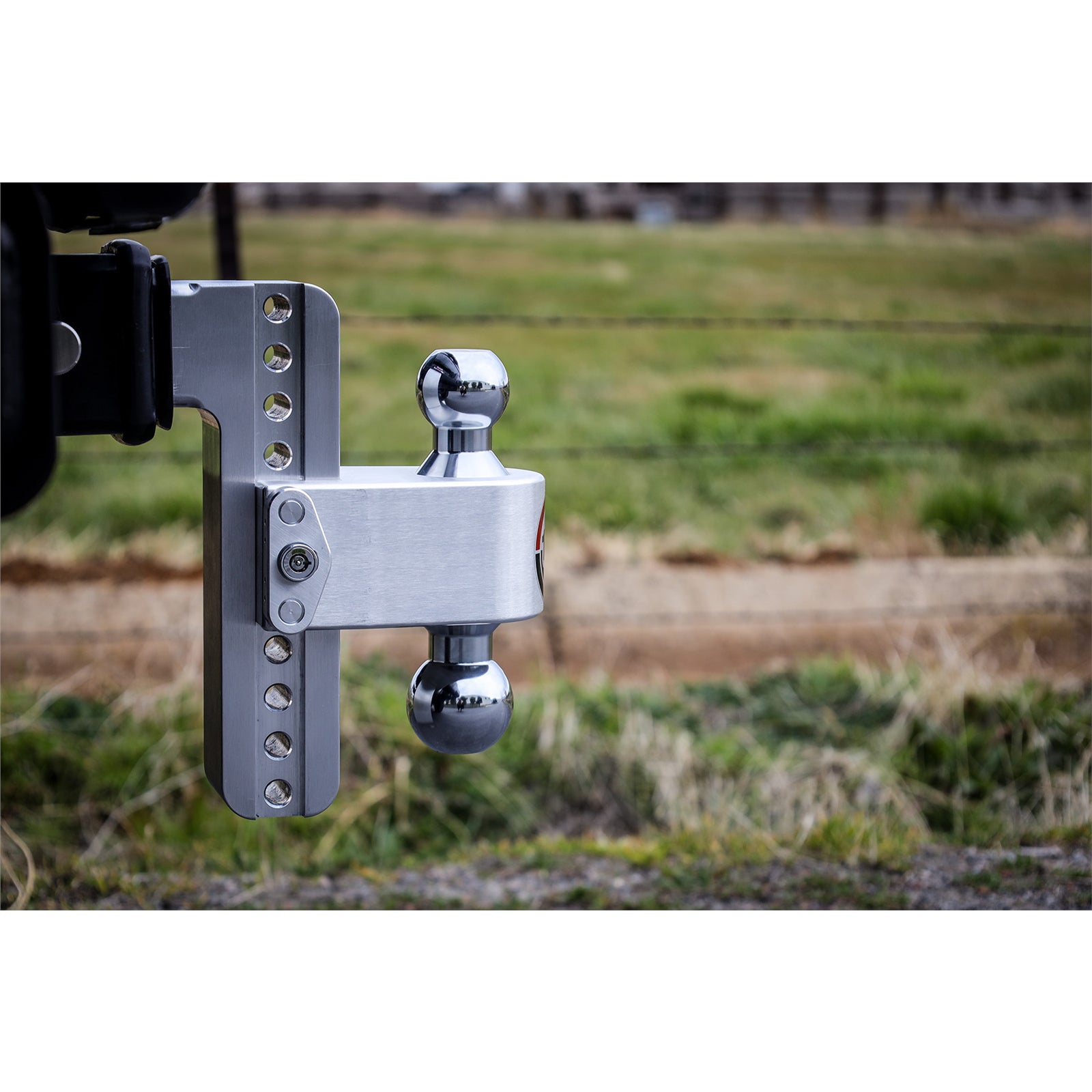 Weigh Safe Ball Mount Hitch - 2/2-5/16" Hitch - 8" Drop - 8000/18500 lb Capacity - Aluminum/Steel/Chrome