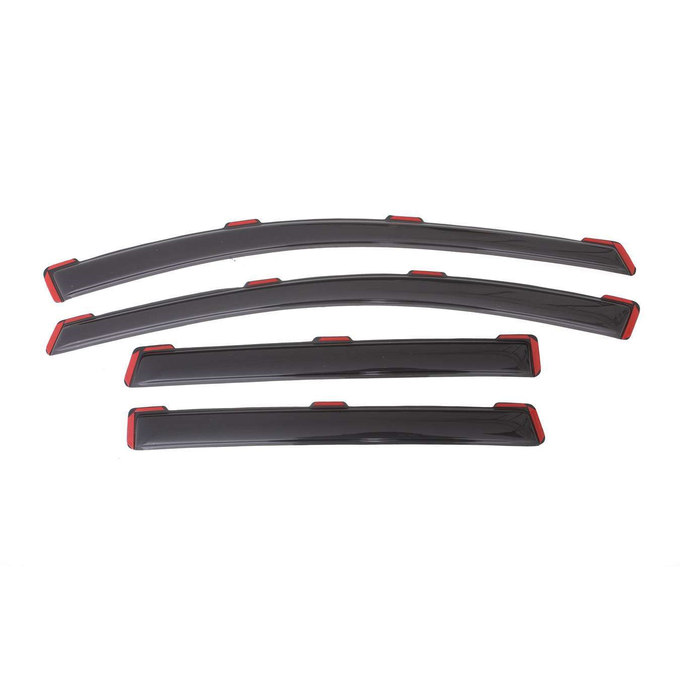 Auto Ventshade Front / Rear In-Channel Ventvisor - Stick-On - Dark Smoke - Ford Escape 2013-19