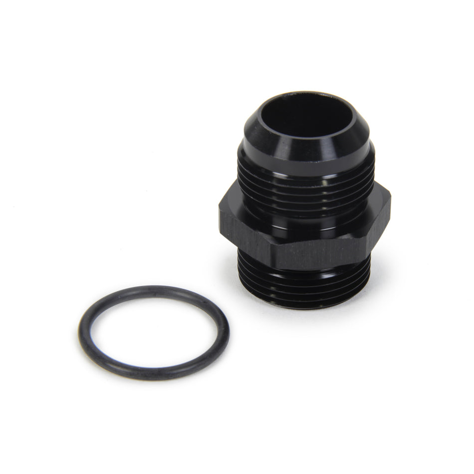 Triple X Race Co. Adapter Fitting Straight 16 AN Male to 16 AN Male O-Ring Aluminum - Black Anodize