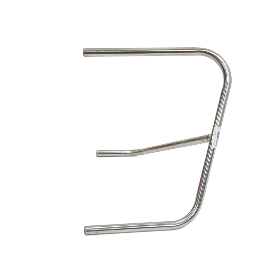 Triple X Sprint Car Left Nerf - Shorty - Straight Rail - Stainless Steel - Polished