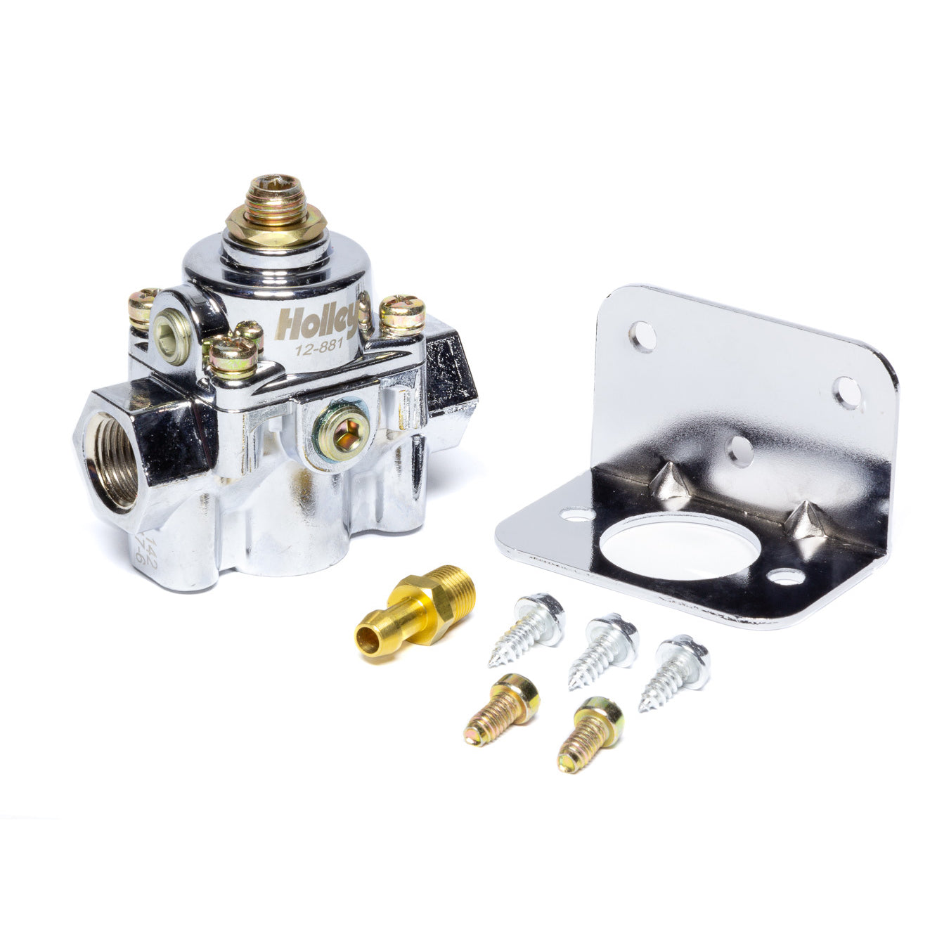 Holley Die-Cast In-Line Fuel Pressure Regulator - Die Cast