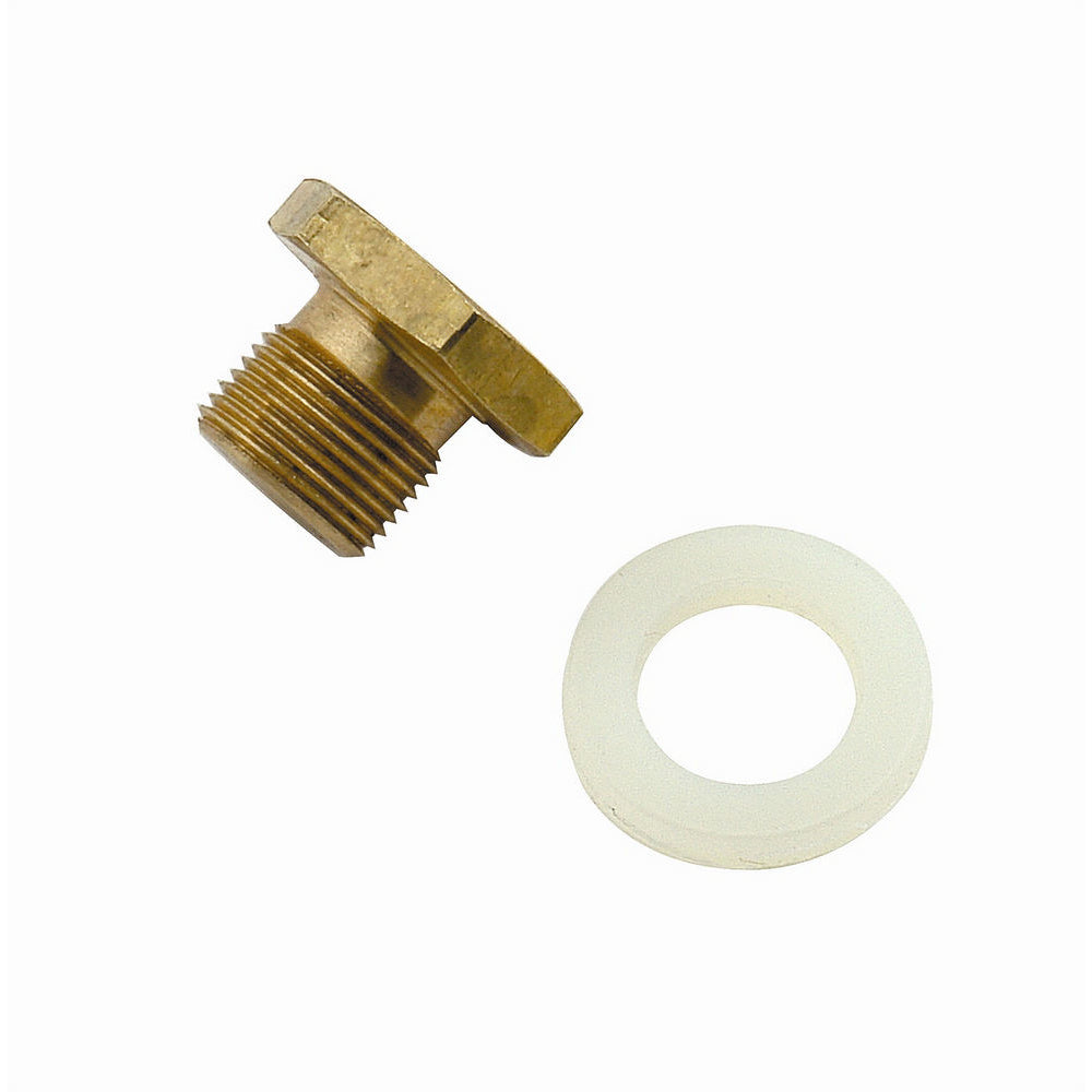Mr. Gasket Power Valve Plug Block-Off Plug - w/ Teflon Gasket for Holley Power Valves