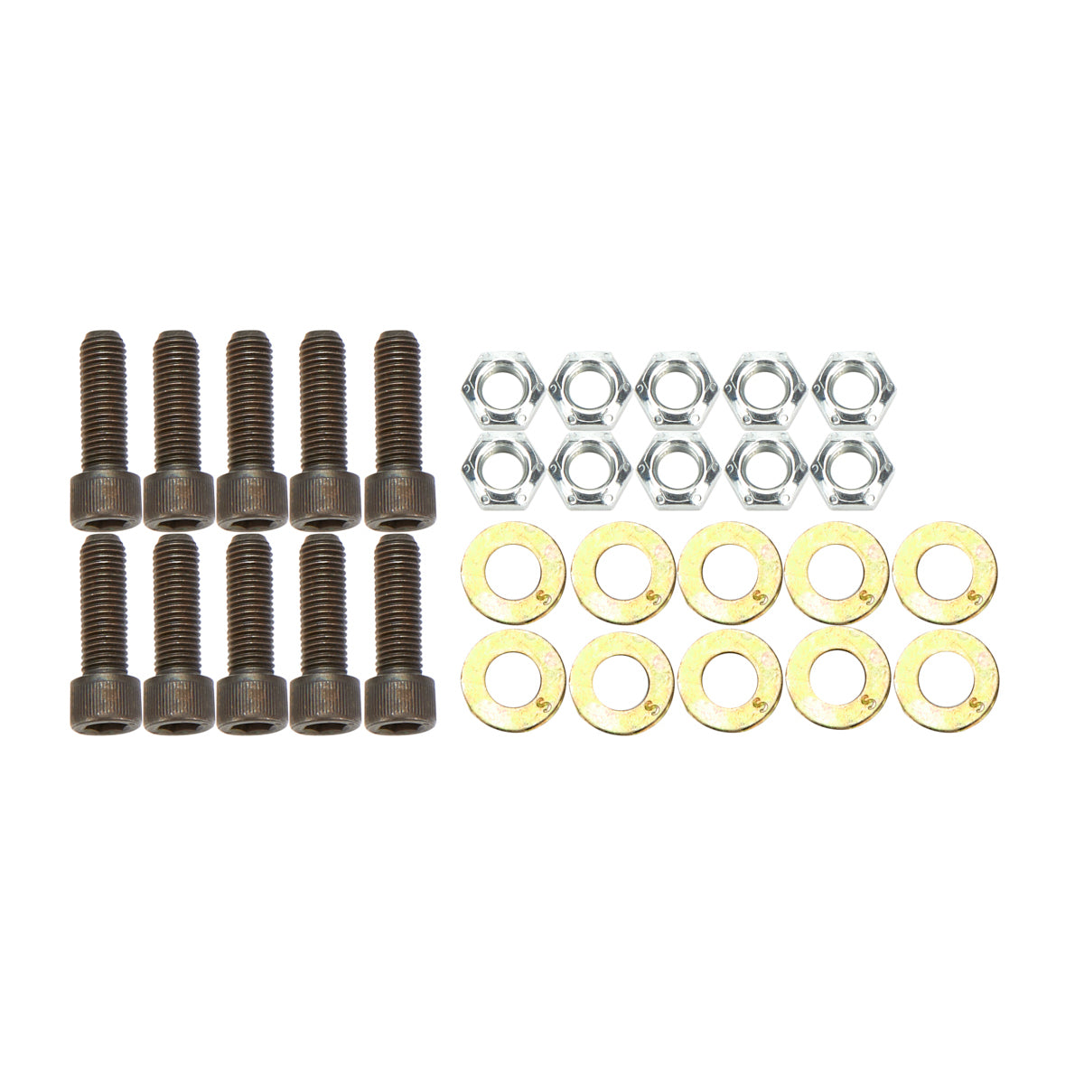 Allstar Performance Brake Rotor Bolt - 5/16-24 in Thread - 1.000 in Long - Allen Head - Black Oxide (Set of 10)