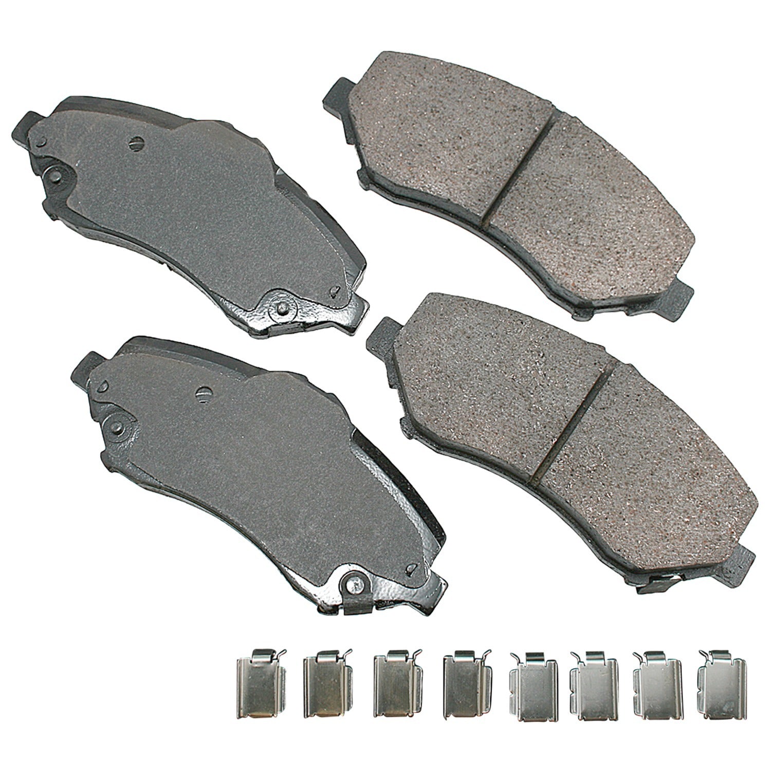 Akebono Brakes ProACT Front Brake Pads - Mopar Minivan 2008-16/Jeep Wrangler 2007-18 (Set of 4)