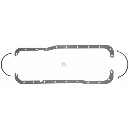 Fel-Pro Rubber, Steel Core Oil Pan Gaskets - Multi-Piece - Ford 1969-93 351W SVO - 3/ 32" Thick