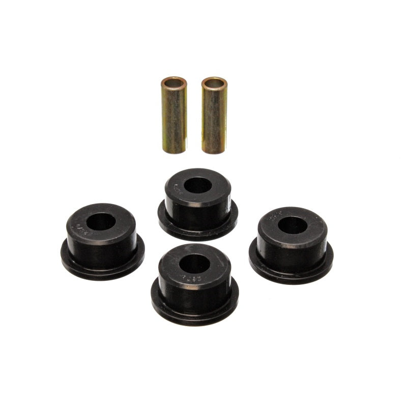 Energy Suspension Hyper-Flex Flanged Bushing - 2.04 in OD - 2.53 in Long x 0.625 in ID Sleeve - Black / Cadmium