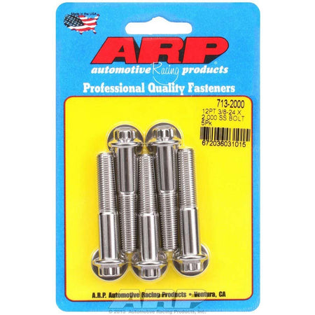 ARP Stainless Steel Bolt Kit - 12 Point (5) 3/8-24 x 2.000