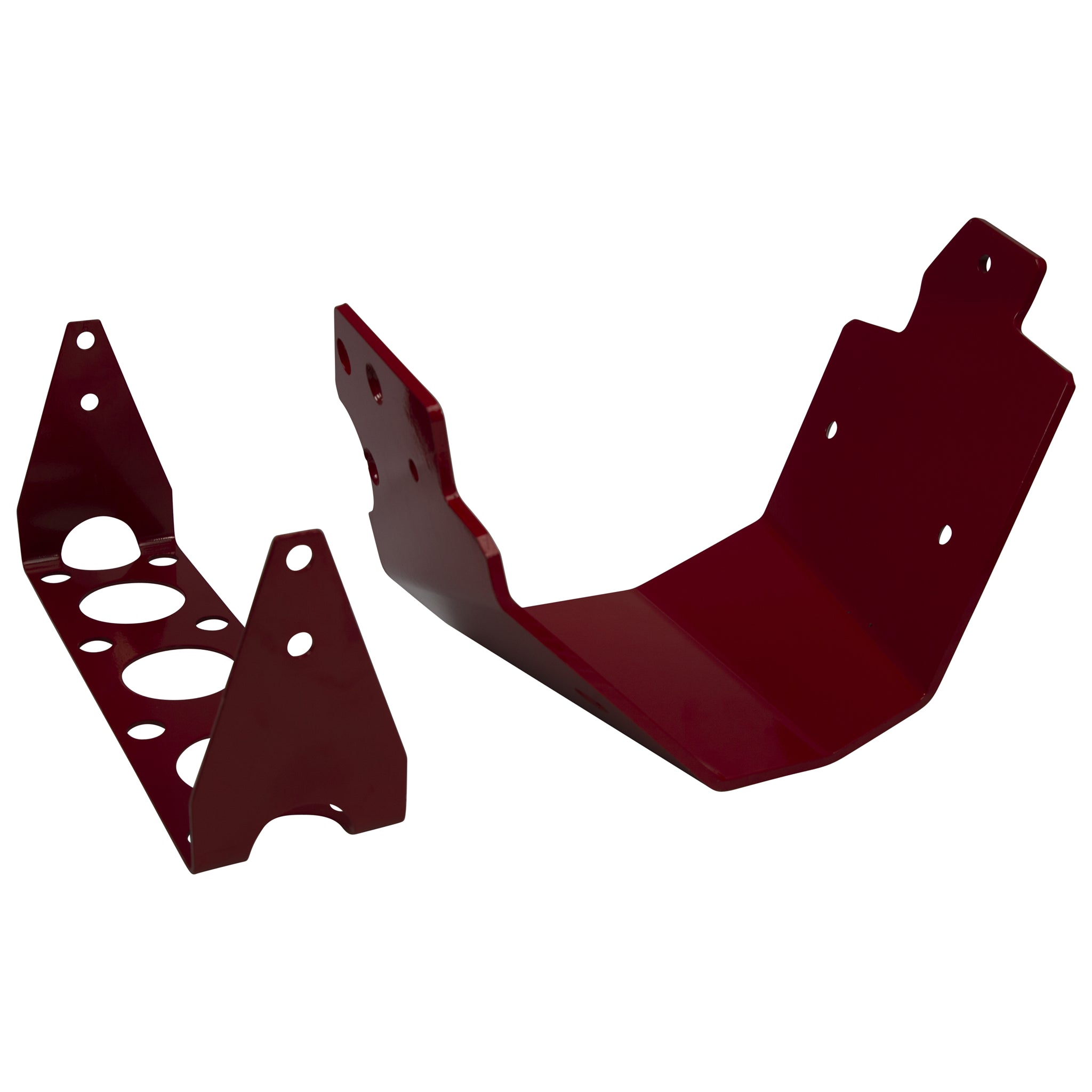 TCI Powerglide Transmission Safety Shield - Red Powder Coated