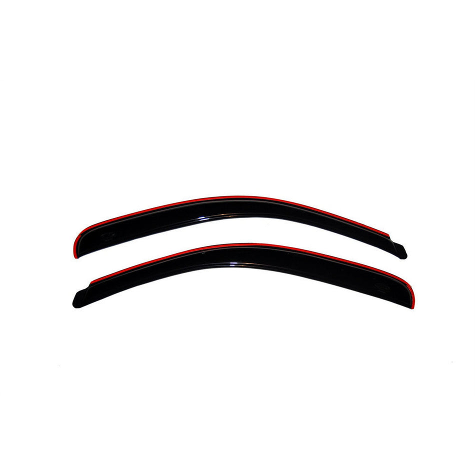 Auto Ventshade Front In-Channel Ventvisor - Stick-On - Dark Smoke - Extended or Standard Cab - GM Compact SUV / Truck 2004-12 - Pair