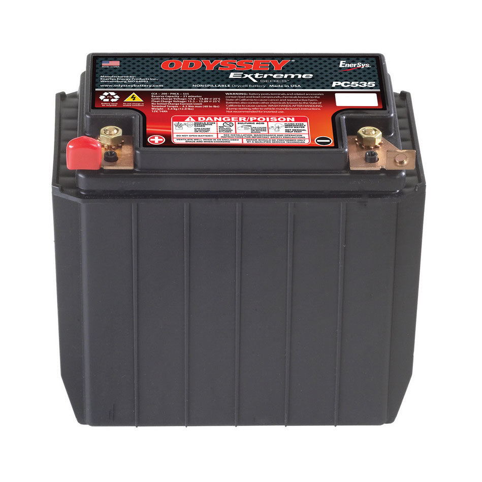 Odyssey Battery AGM Battery 12V 265 Cranking Amps Top Post Screw" Terminals - 6.70" L x 6.18" H x 3.90" W