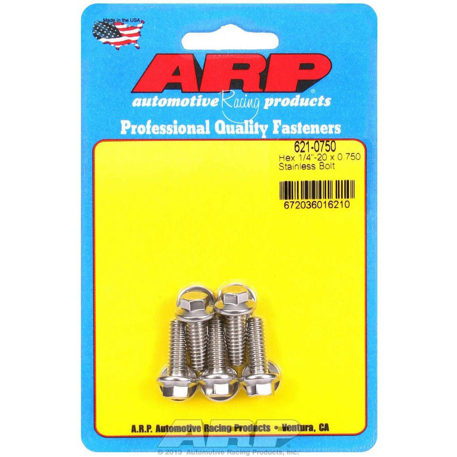 ARP Stainless Steel Bolt Kit - 6 Point (5) 1/4-20 x .750