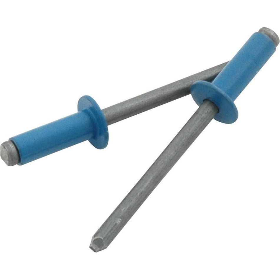 Allstar Performance 3/16" Small Head Rivets - Blue - (250 Pack) - Steel Mandrel