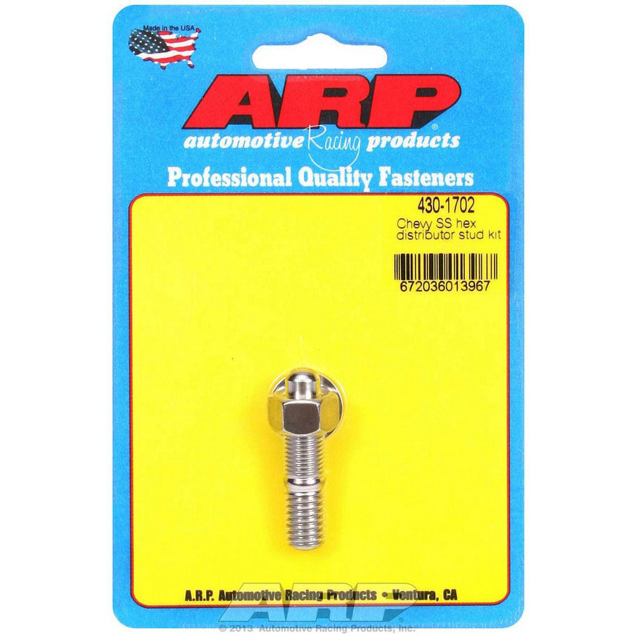 ARP Stainless Steel Chevy Distributor Stud Kit - Hex- SB Chevy, BB Chevy