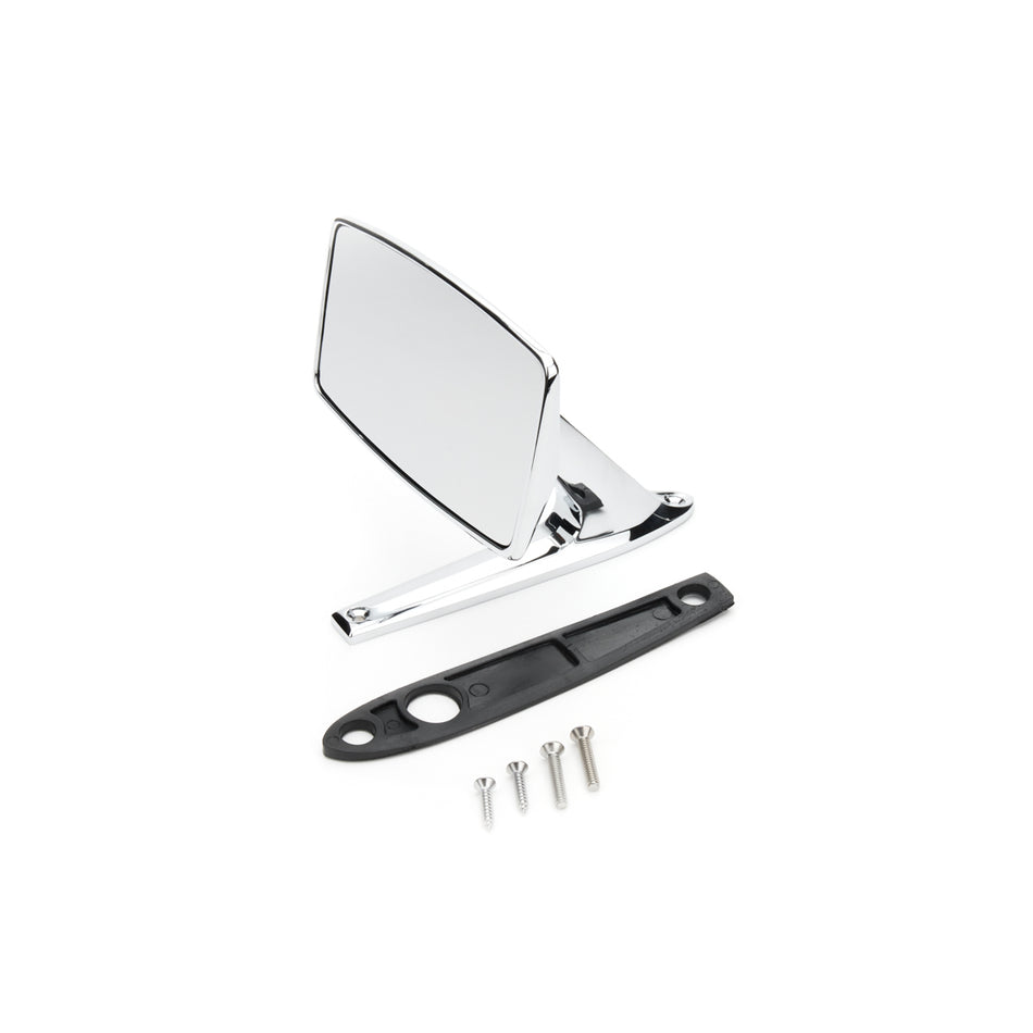 Drake Muscle Cars Side View Mirror - Rectangular - Driver/Passenger - Chrome - Ford Mustang 1967-73