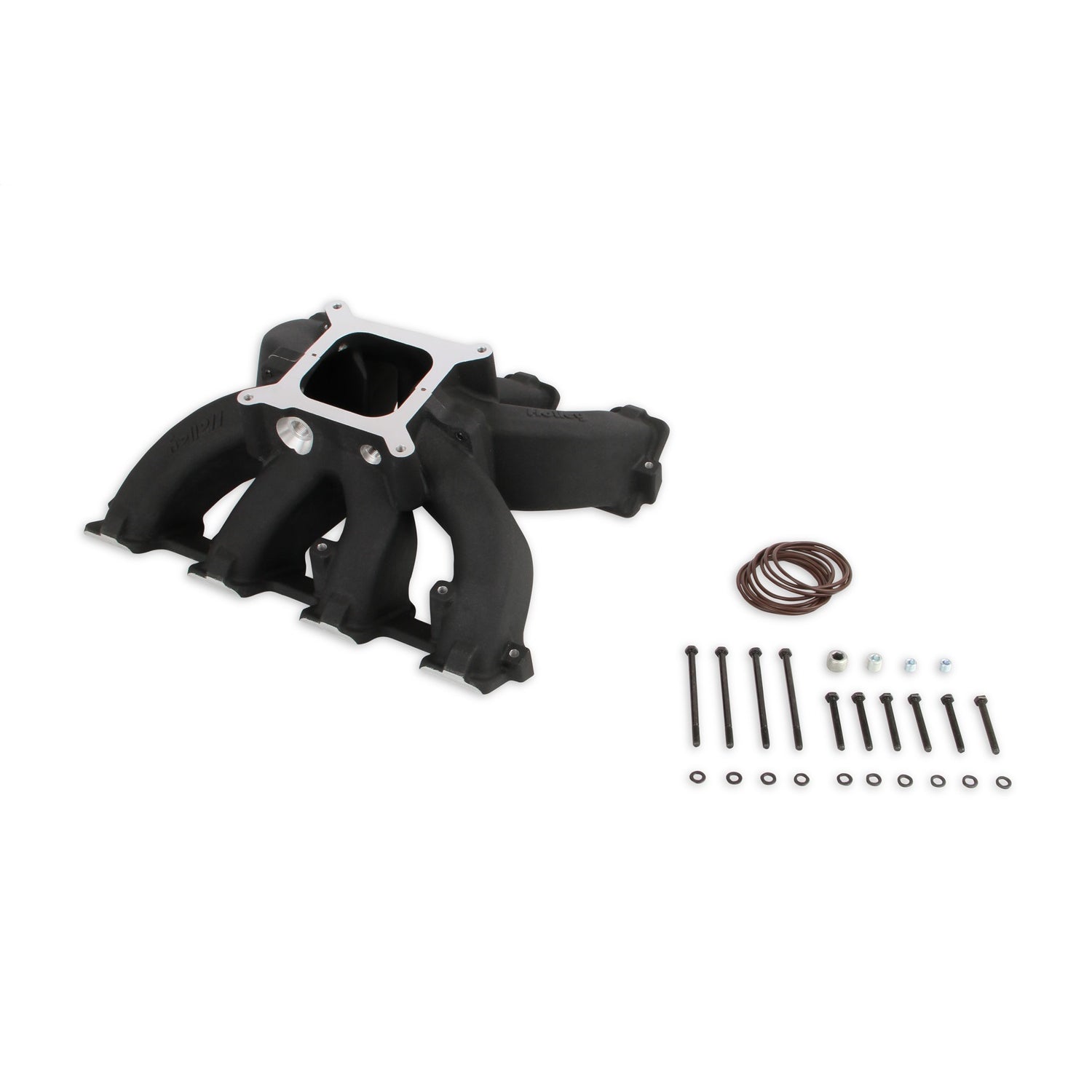 Holley Single-Plane Race Intake Manifold - Square Bore - Single Plane - Aluminum - Black - LS3/L92 - GM LS-Series