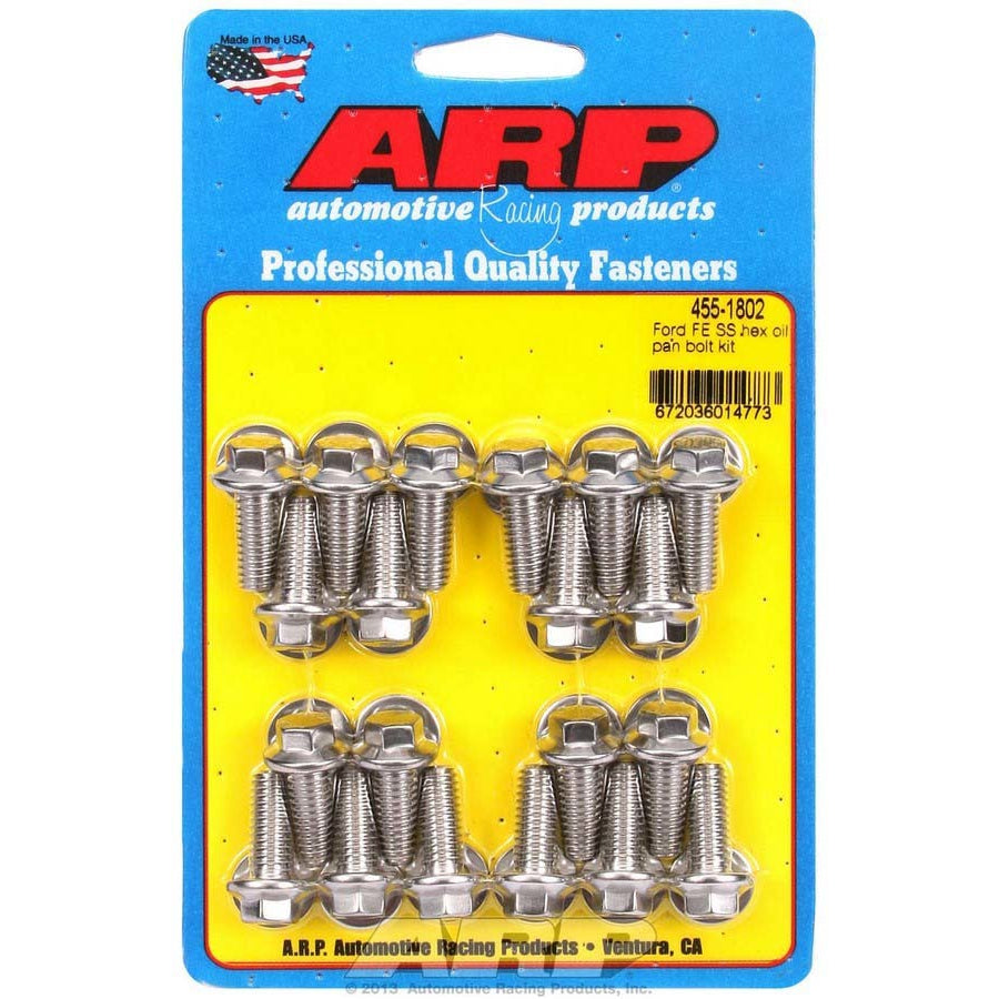 ARP BB Ford Stainless Steel Oil Pan Bolt Kit - 6 Point