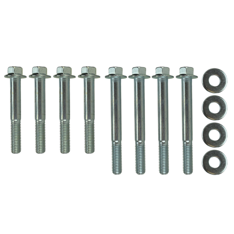 ICT Billet Motor Mount Bolt Kit - 70 mm/90 mm - Hex Head - Washers Included - Steel - Zinc Plated - GM LS-Series