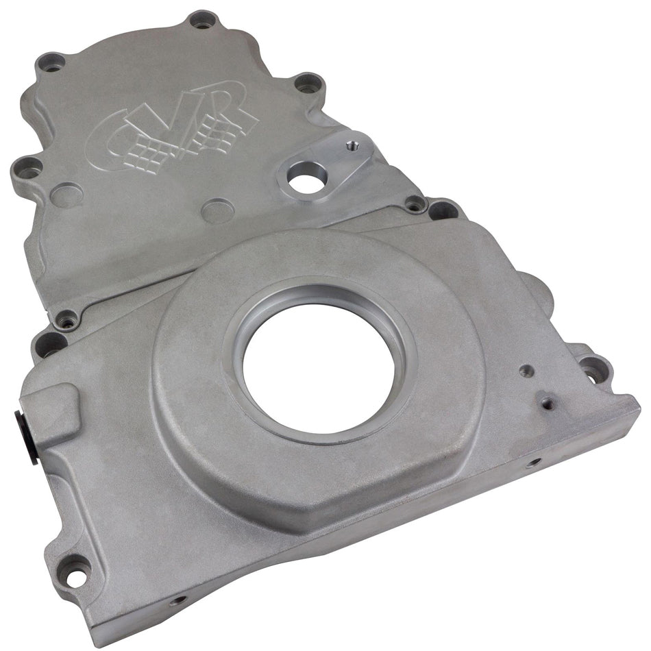 CVR Performance Products Timing Cover - 2 Piece - Cam Sensor - Aluminum - GM LS-Series