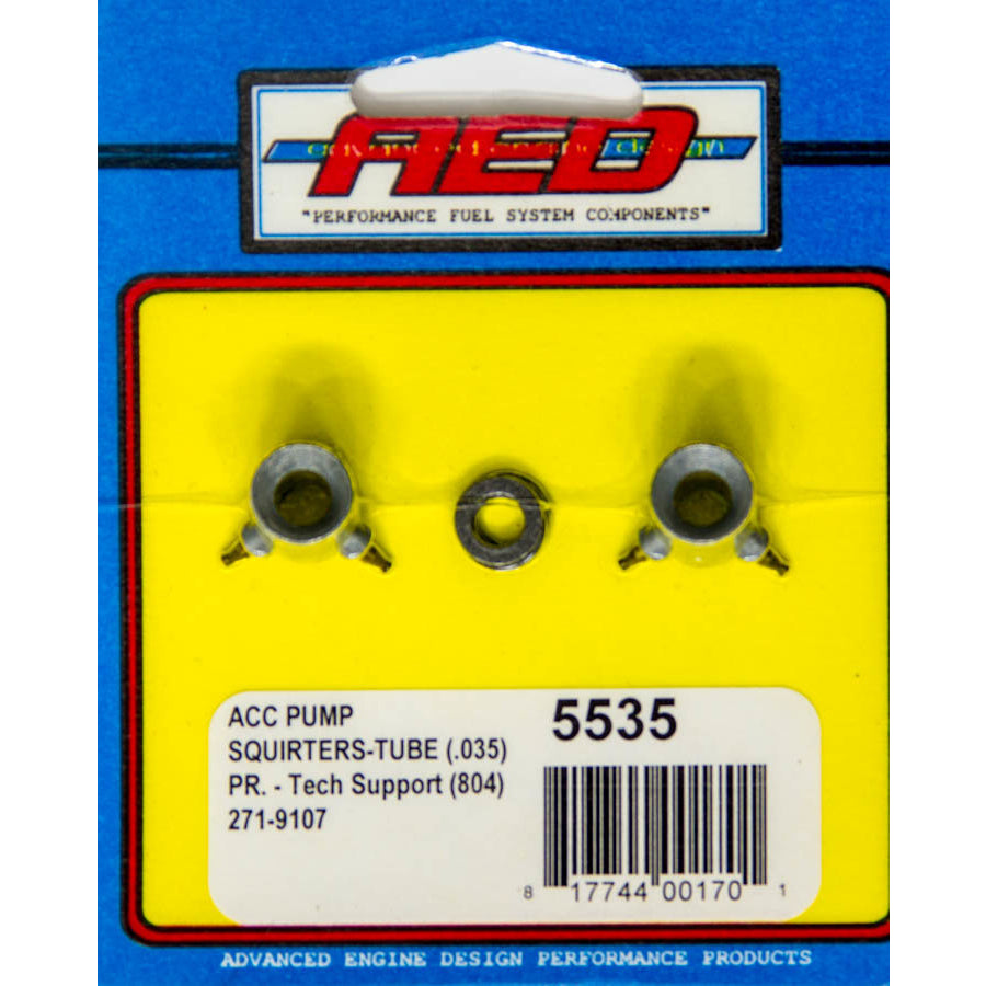 AED Accelerator Pump Discharge Nozzle - 0.035 in ID - Tube Type - Holley Carburetors - Pair