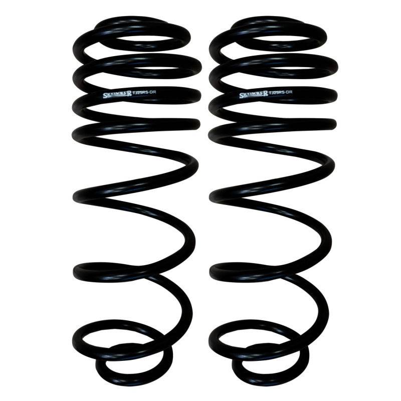 Skyjacker Softride Series Coil Spring - 2.500 in ID - Dual Rate - Black - 2-1/2 in Lift - Rear - Jeep Wrangler 1997-2006 (Pair)
