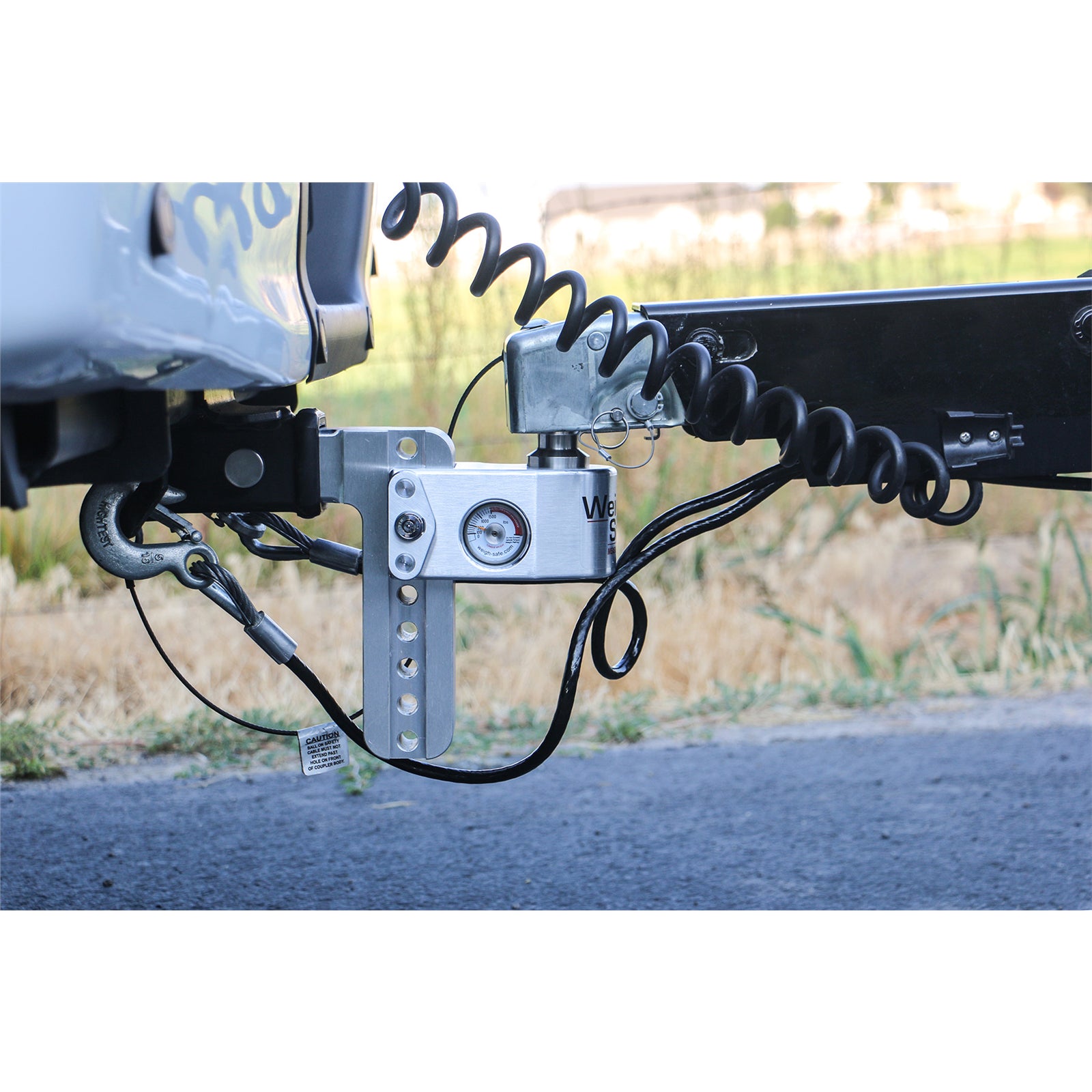 Weigh Safe Ball Mount Hitch - 2 in Shaft - 2 / 2-5/16 in Hitch - 6 in Drop - 8000 / 12500 lb Capacity