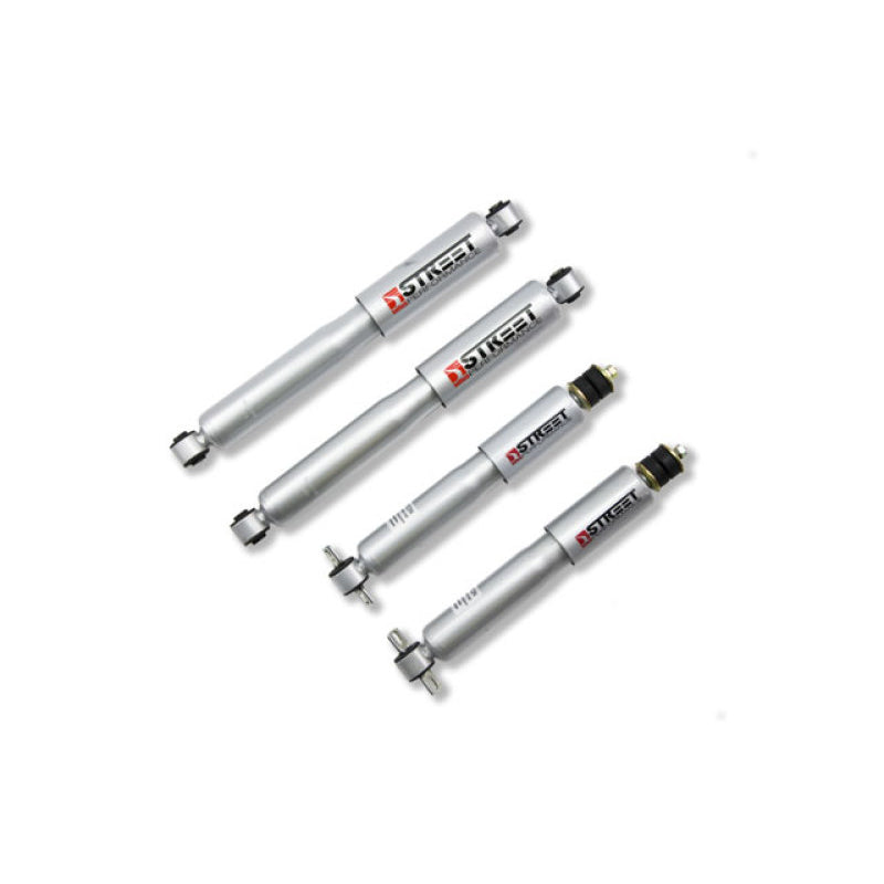 Belltech Street Performance Twintube Shock - Silver Paint - 0 to 4 in Lowered - GM Fullsize SUV / Truck 1999-2007 - Set of 4