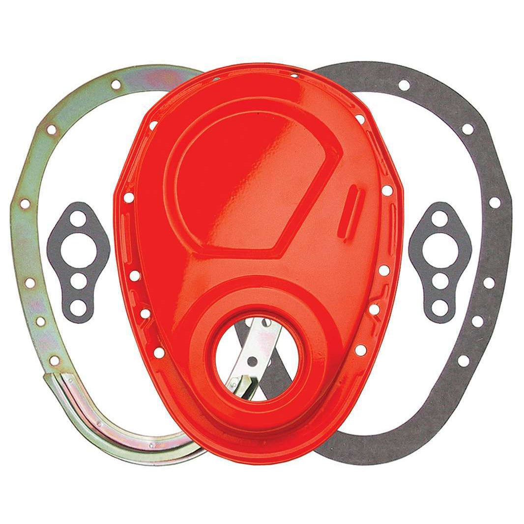 Trans-Dapt SB Chevy 2 Pc. Timing Cover Orange