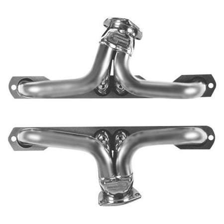 Sanderson Shorty Headers - 1-1/2" Primary - 2-1/2" Collector - Steel - SB Chevy - GM Full-Size Truck 1955-92