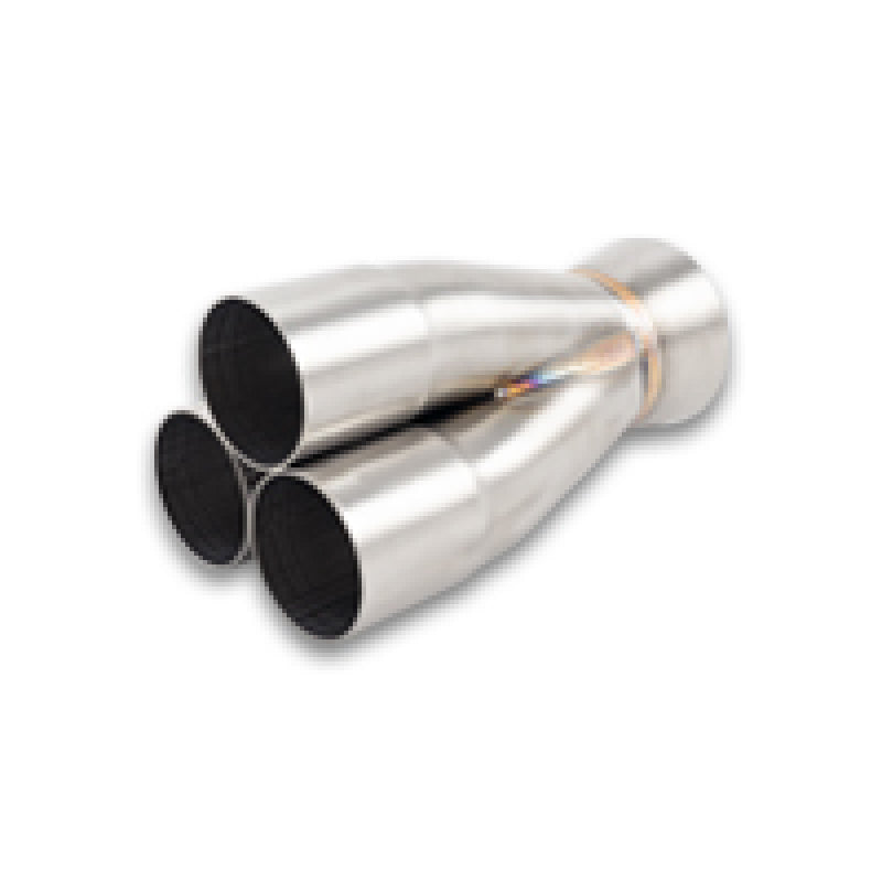 Vibrant Performance Slip-On 3 into 1 Merge Collector - 2 in Primary Tubes - 3 in Outlet - Stainless