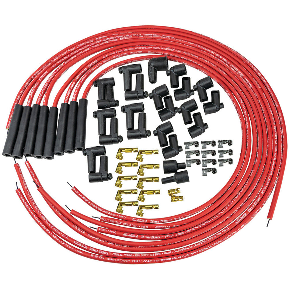 Moroso Blue Max Spiral Core Universal Ignition Wire Set - 8 Cylinder Engines