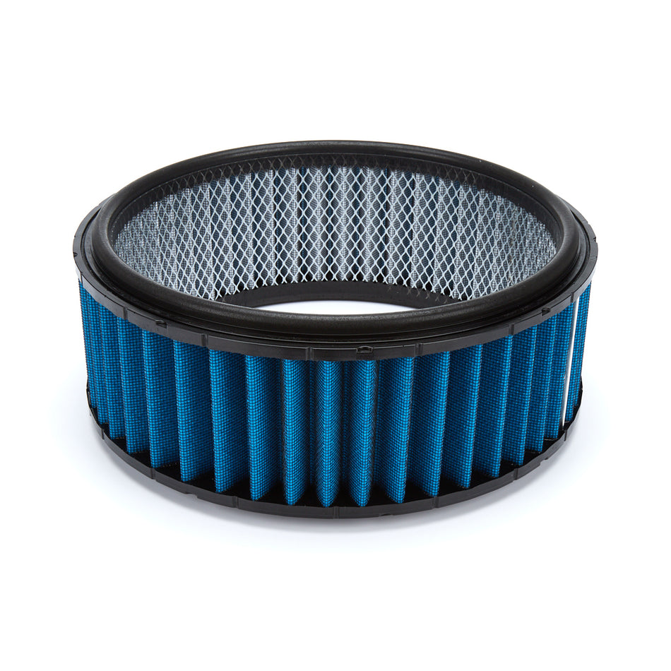 Walker Classic Profile Round Air Filter Element - 14 in Diameter - 5 in Tall - Dry - Synthetic - Blue