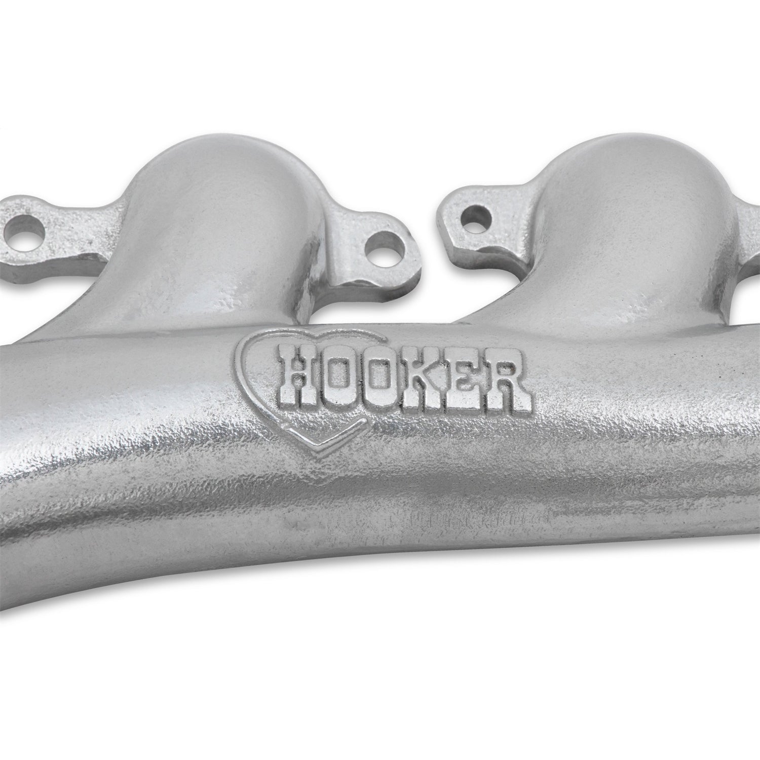 Hooker LS Cast Exhaust Manifold - 2-1/2 in Outlet - Ductile - Silver Ceramic - GM LS-Series - Pair