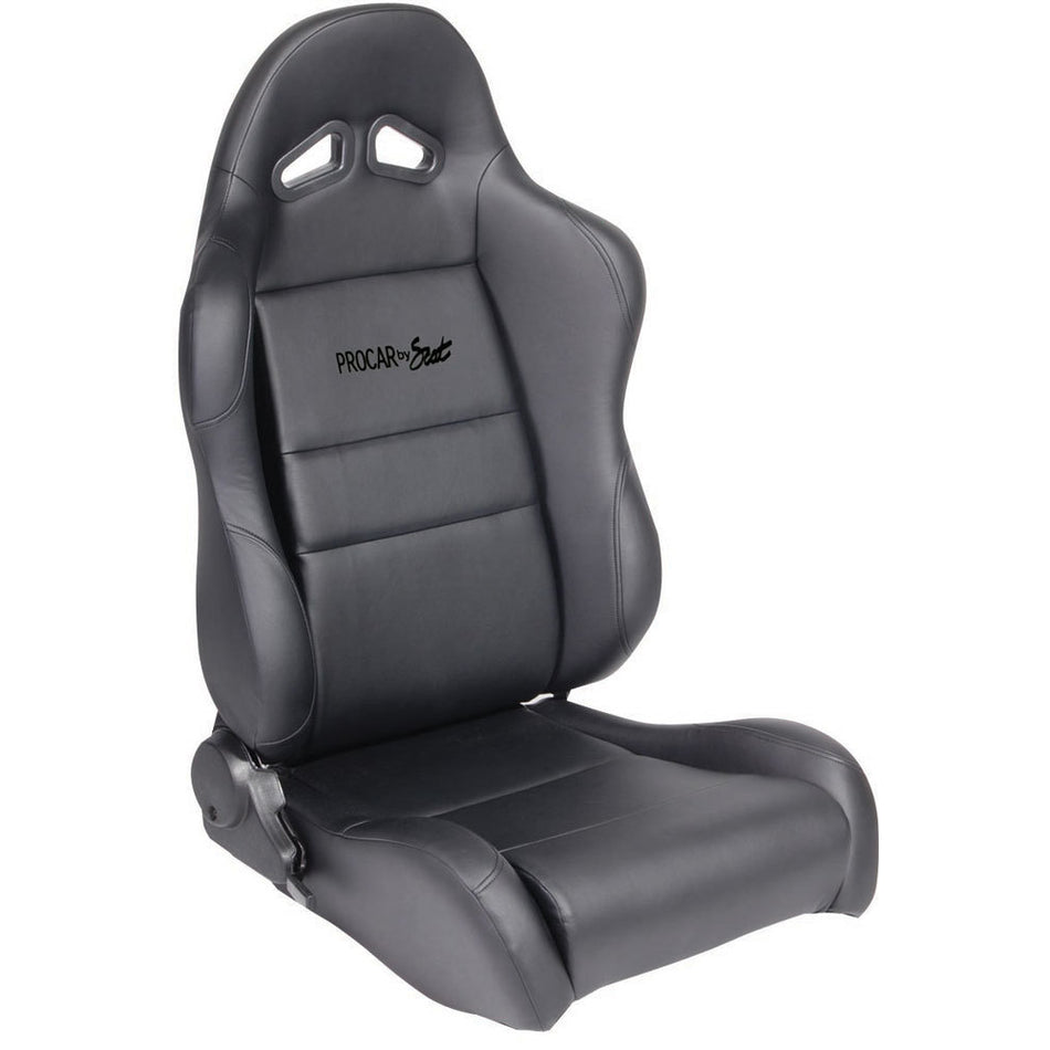 ProCar Sportsman Racing Seat - Right Side - Black Synthetic Leather
