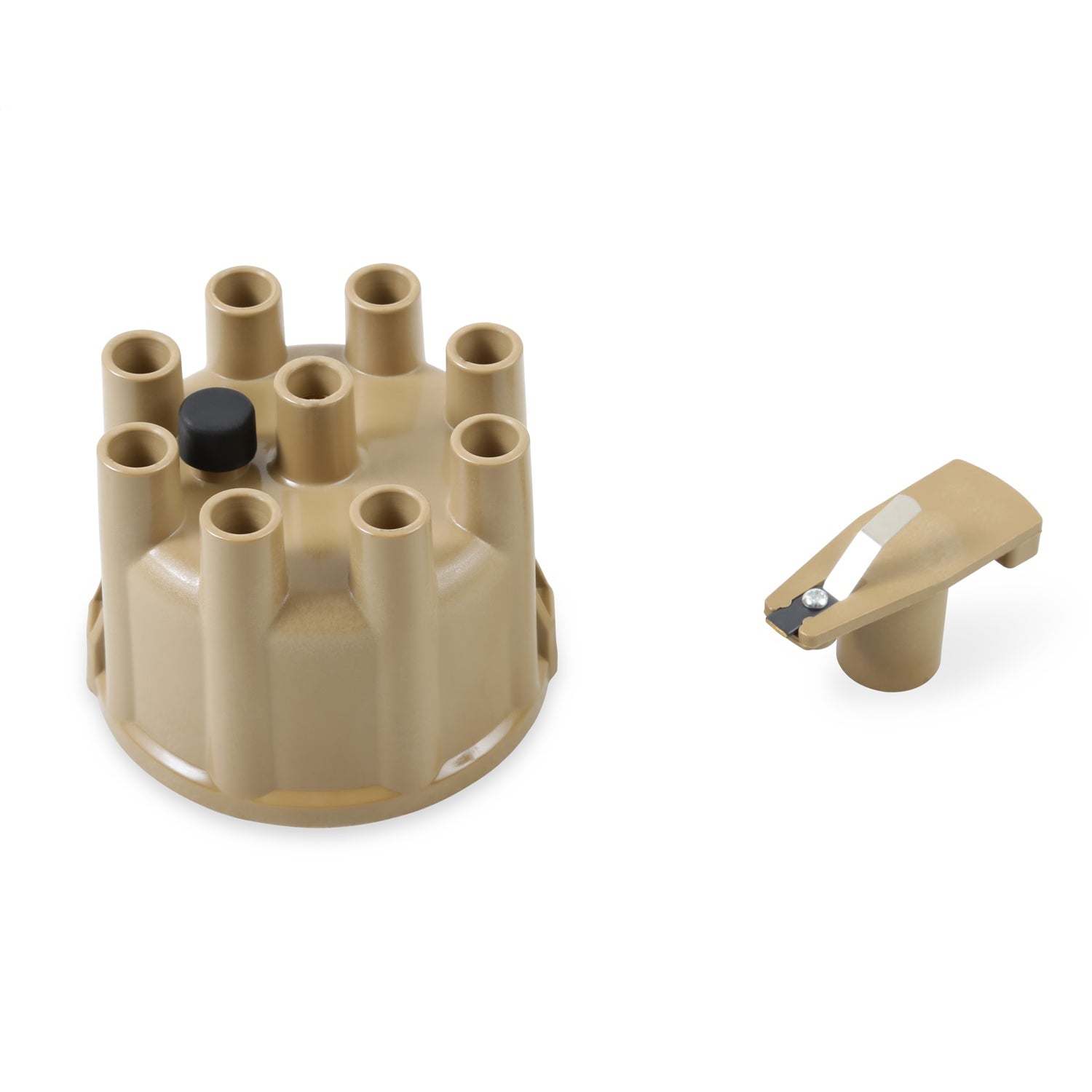 ACCEL Cap and Rotor Kit - Socket Style - Brass Terminals - Clamp Down - Tan - Vented - Mopar V8