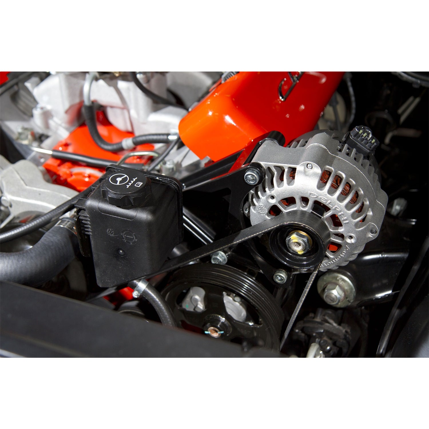 Holley LS Accessory Drive Bracket-Driver's Side Power Steering & Alt Bracket-w/o A/C or using factory A/C bracket