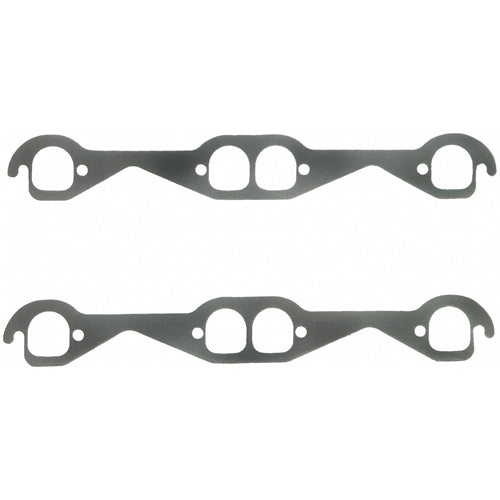 Fel-Pro Exhaust Gaskets - SB Chevy - Large Race, Square Port - 1.53" x 1.63"