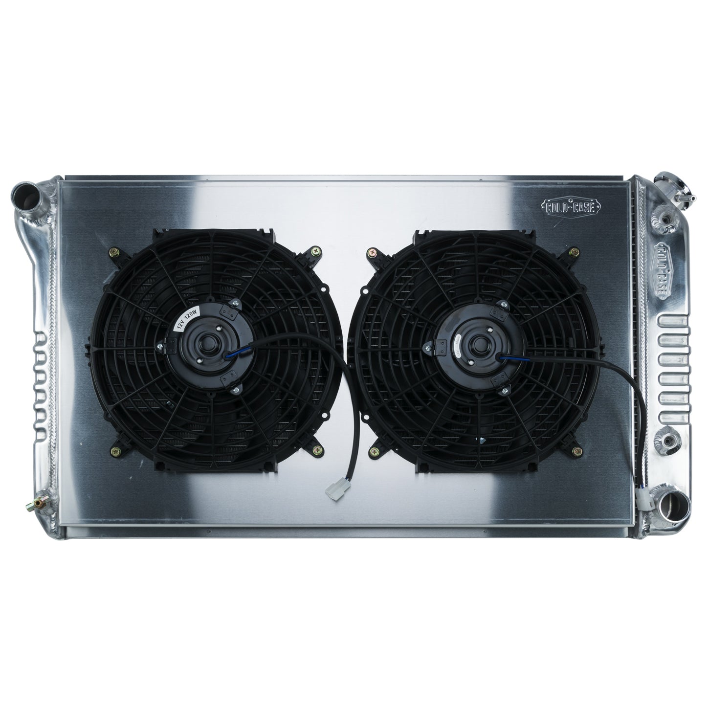 Cold-Case Aluminum Radiator and Fan - 34.75" W x 18.75" H x 3" D